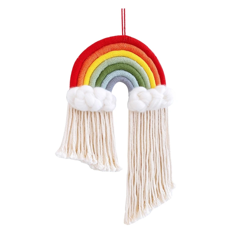 Nordic Wall Hanging Hand Woven Cloud Rainbow Raindrop Tassel Decoration Cotton Rope Ornament for Children Kid Girls Room
Nordic Wall Hanging Hand Woven Cloud Rainbow Raindrop Tassel Decoration Cotton Rope Ornament for Children Kid Girls Room