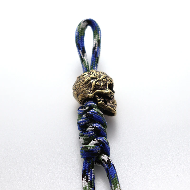 EDC Brass DIY Original Skull Knife Beads New Design Paracord Keychain Pendant Accessories
EDC Brass DIY Original Skull Knife Beads New Design Paracord Keychain Pendant Accessories