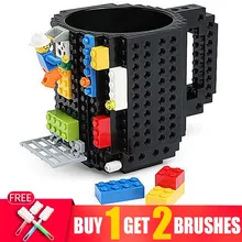 360ml My Eco Friendly Cat Mug Lego Compatible Personalized Creative Cups For Coffee Beans Cute Milk Under Cup Europe Stock Mugs