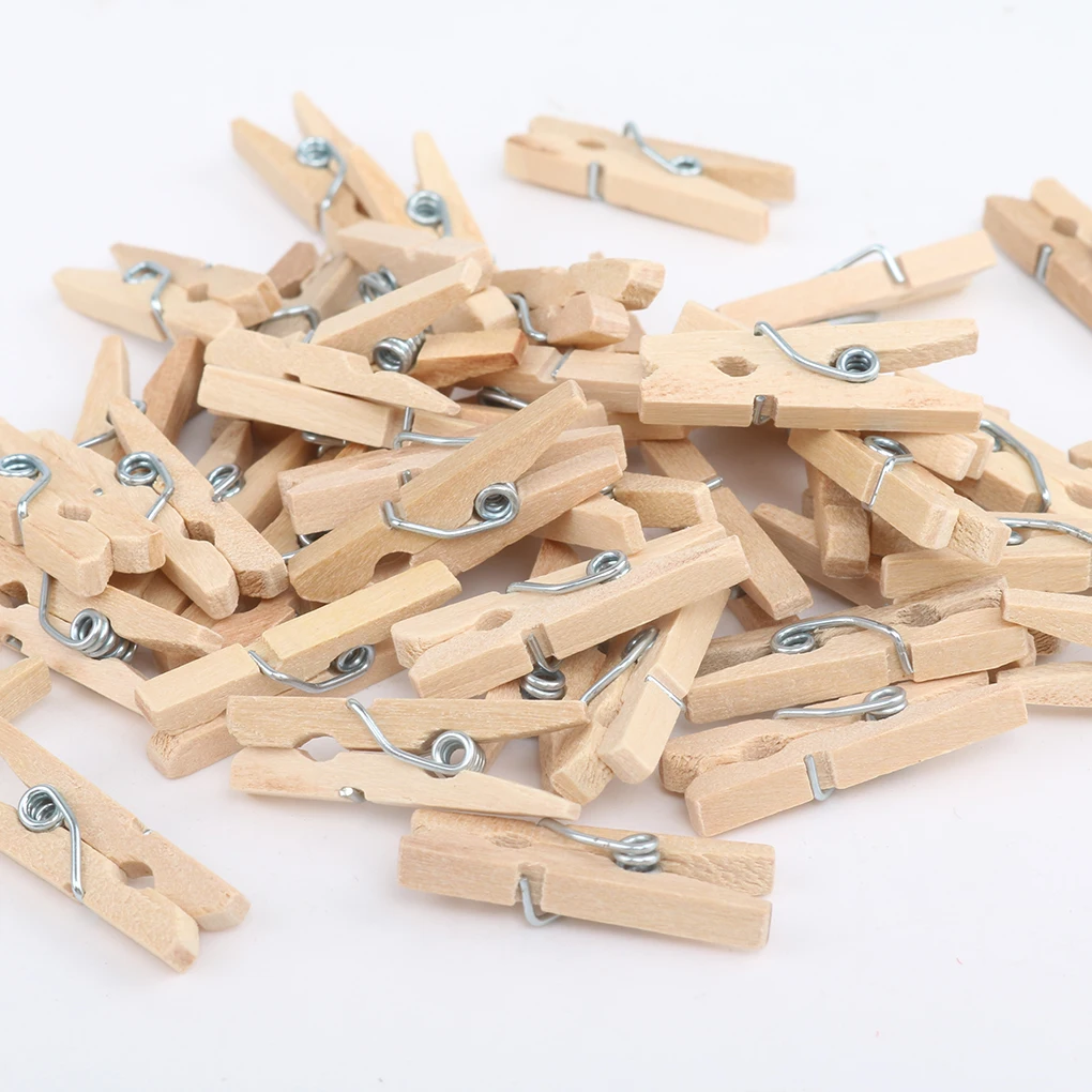 50/100/200PCS 2.5CM Mini Natural Wooden Clothes Photo Paper Clothespin Craft Clips Portable Wood Clamp
50/100/200PCS 2.5CM Mini Natural Wooden Clothes Photo Paper Clothespin Craft Clips Portable Wood Clamp
