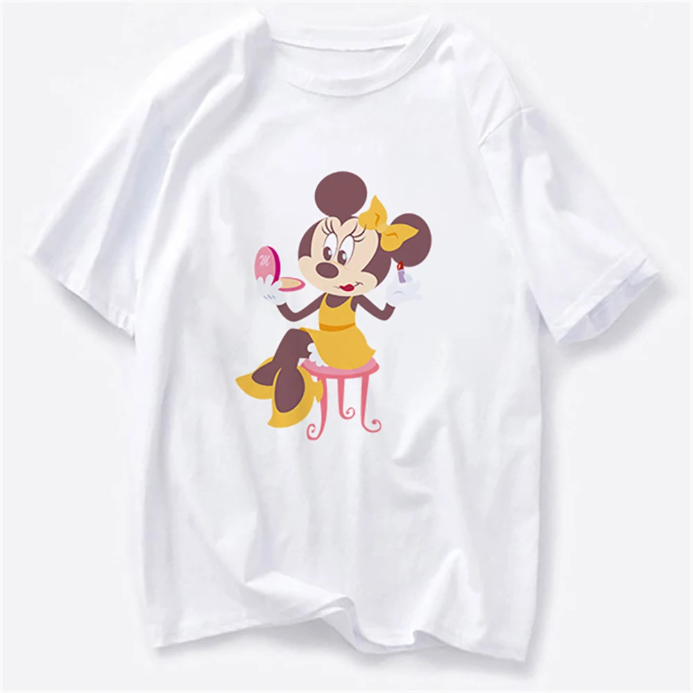 Innovate Disney Painted Minnie And Sister Duck Women T-shirts Cute Round Neck Cartoon Female Tshirt Summer Top Clothes Transport
Innovate Disney Painted Minnie And Sister Duck Women T-shirts Cute Round Neck Cartoon Female Tshirt Summer Top Clothes Transport
