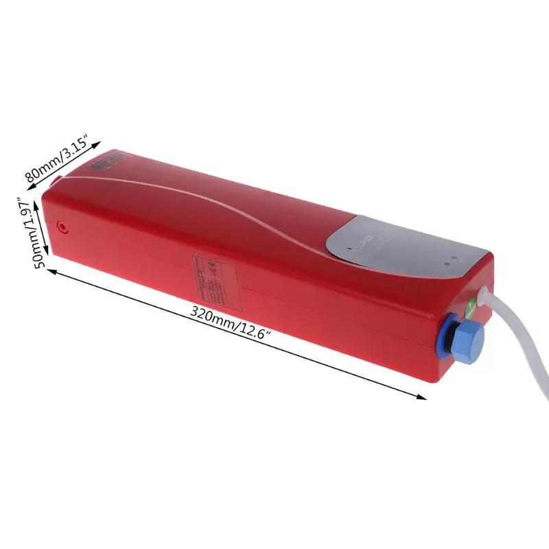 Mini Tankless Instant Electric Water Heater For Indoor Shower Bathroom Kitchen 220V 3000W
Mini Tankless Instant Electric Water Heater For Indoor Shower Bathroom Kitchen 220V 3000W