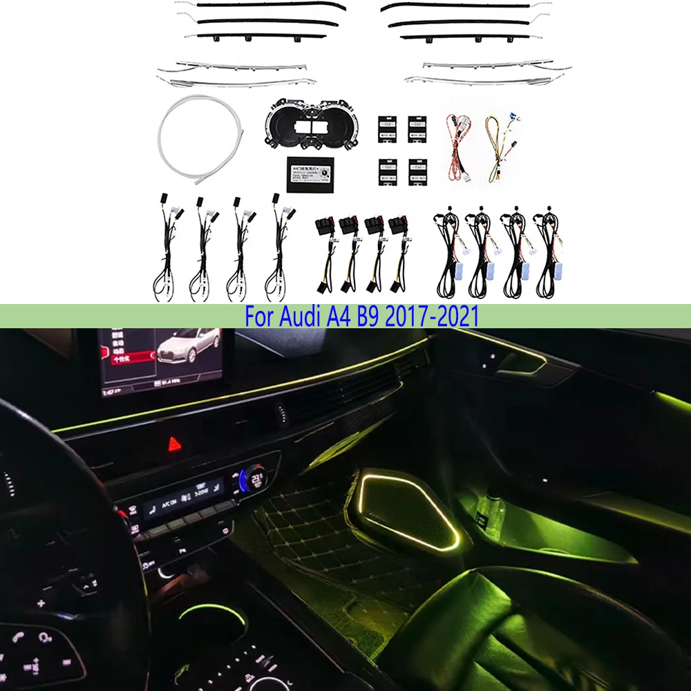 Most Popular Consumer Ns Atmosphere Light 64 Colour Car Interior Lighting Led Ambient Kit For Audi A4L B9 2017-2021
Most Popular Consumer Ns Atmosphere Light 64 Colour Car Interior Lighting Led Ambient Kit For Audi A4L B9 2017-2021