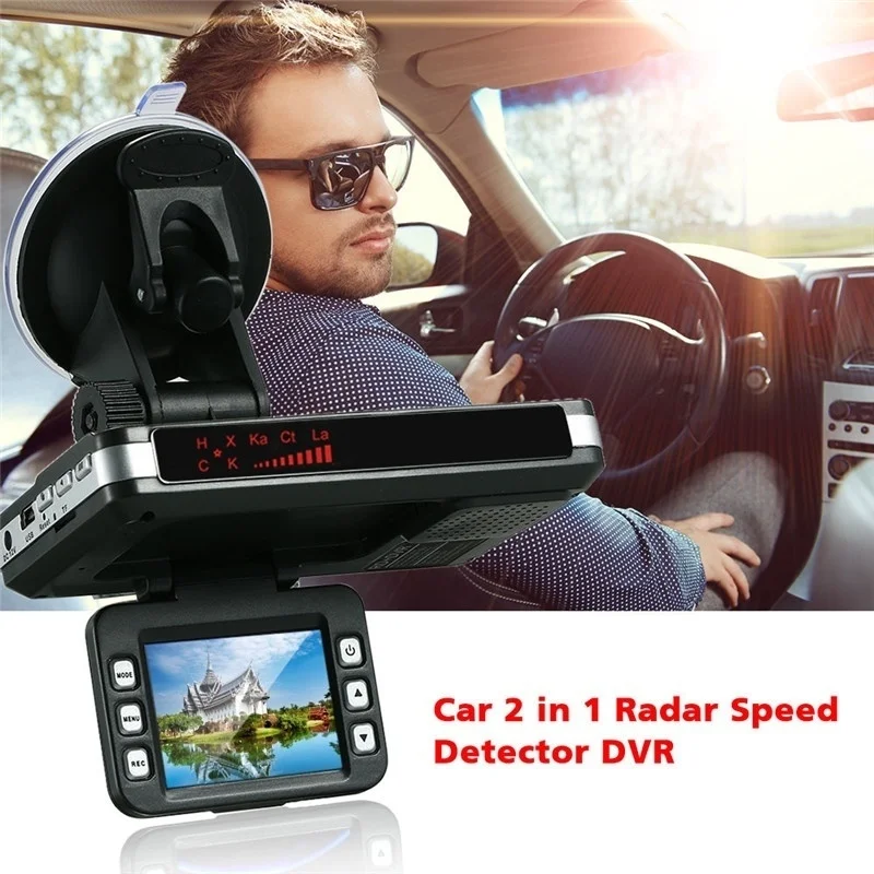 

Drop shipping 2 In 1 Car DVR Radar Laser Speed Detector Car Video Recorder Camera Traffic Alert