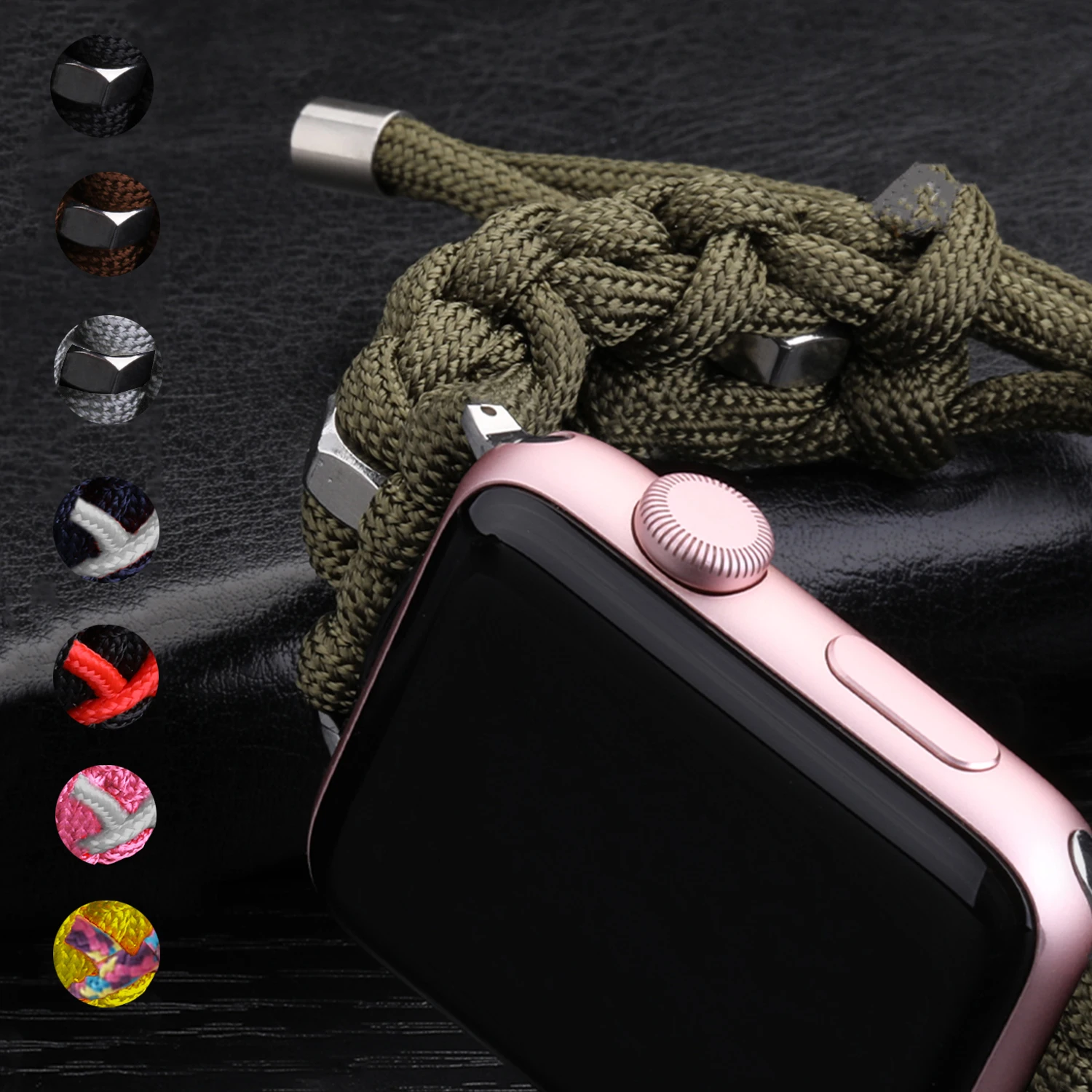 Woven Nylon Sports Watch Band for Apple Watch Series 5 44mm Strap for Iwatch 6 4 3 Band 42mm 40mm 38mm Rope Bracelet Accessories
Woven Nylon Sports Watch Band for Apple Watch Series 5 44mm Strap for Iwatch 6 4 3 Band 42mm 40mm 38mm Rope Bracelet Accessories