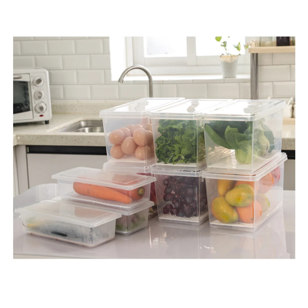 4.5L Produce Saver Refrigerator Organizer Bins For Fridge Stackable Fridge Storage Containers Fresh Spacer Layer Storage Rack
4.5L Produce Saver Refrigerator Organizer Bins For Fridge Stackable Fridge Storage Containers Fresh Spacer Layer Storage Rack