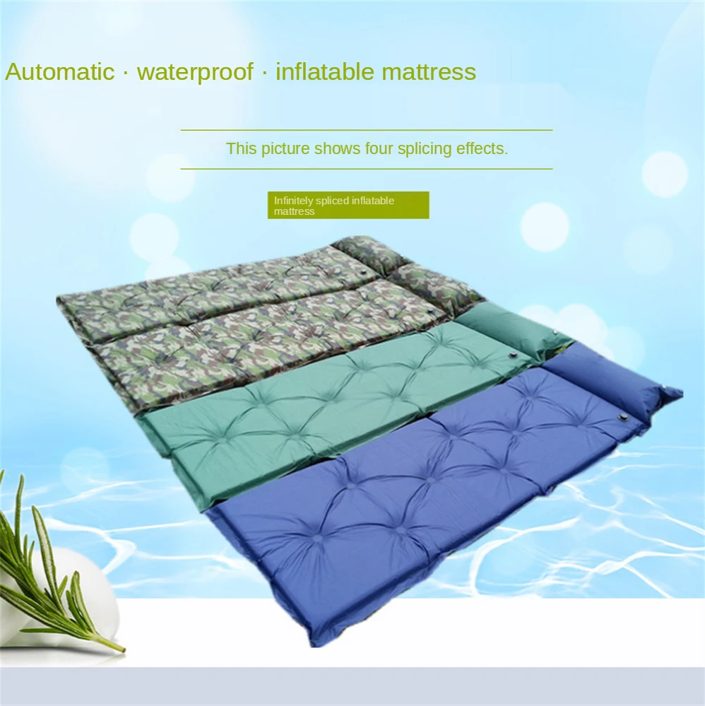 Single automatic inflatable mattress outdoor camping single beach mat moisture-proof pad tent pad portable
Single automatic inflatable mattress outdoor camping single beach mat moisture-proof pad tent pad portable