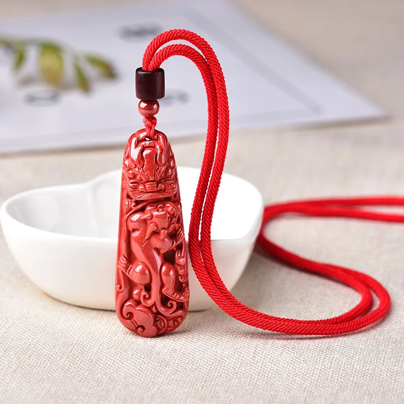 High Qualtiy Cinnabar PiXiu Pendant Necklaces Manual Rope Women Brave Troops Men Fashion Jewelry Gift Dropship
High Qualtiy Cinnabar PiXiu Pendant Necklaces Manual Rope Women Brave Troops Men Fashion Jewelry Gift Dropship