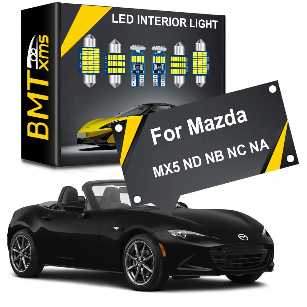 

BMTxms Canbus LED Interior Lights For Mazda MX5 MX 5 ND NB NC NA Miata MK1 MK2 MK3 1990 1997 2016 2017 2019 2020 Accessories