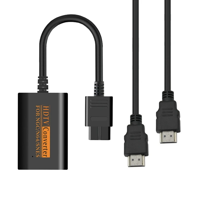 

Адаптер преобразователя для NGC/SNES/N64 в HDMI-совместимый, для Nintendo 64, для GameCube, полностью цифровые кабели Plug and Play