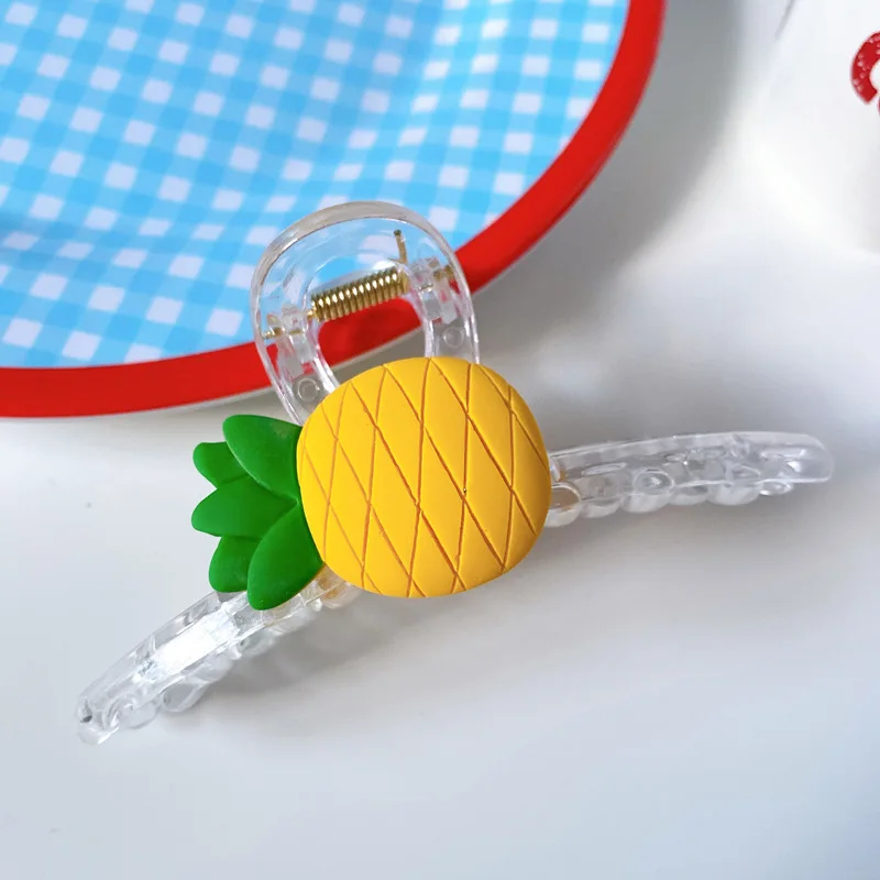 Korean Fashion Acrylic Fruit Hair Claws Clip Transparent Horsetail Clips For Women Girls Jewelry Hair Crab Accessories Hairgrip
Korean Fashion Acrylic Fruit Hair Claws Clip Transparent Horsetail Clips For Women Girls Jewelry Hair Crab Accessories Hairgrip