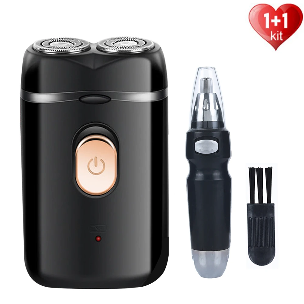Portable Electric Shaver Mini beard trimmer 2 Floating Head Wet and dry shaving USB Rechargeable Shaving Machine Barber Trimmer
Portable Electric Shaver Mini beard trimmer 2 Floating Head Wet and dry shaving USB Rechargeable Shaving Machine Barber Trimmer