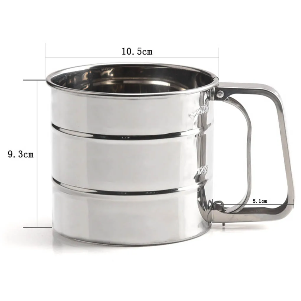Hand-held Flour Sieve Cup Powder Sieve Stainless Steel Mesh Knife Baking kitchen Gadget For Cakes Sugar Mesh Sieve Pastry Tools
Hand-held Flour Sieve Cup Powder Sieve Stainless Steel Mesh Knife Baking kitchen Gadget For Cakes Sugar Mesh Sieve Pastry Tools