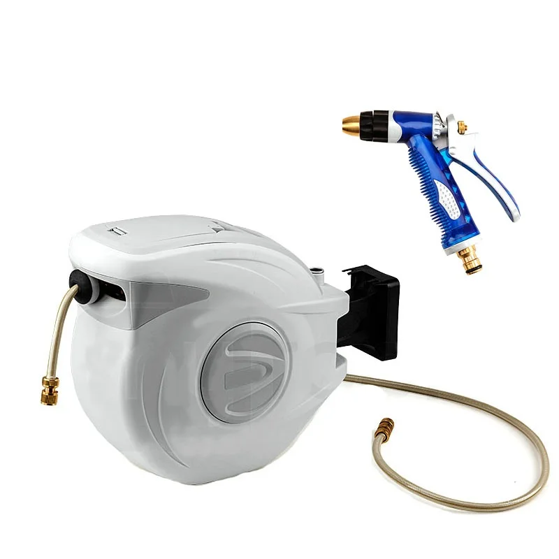 China supplier portable auto garden pvc flexible spray soft water hose reels with brass fittings
China supplier portable auto garden pvc flexible spray soft water hose reels with brass fittings
