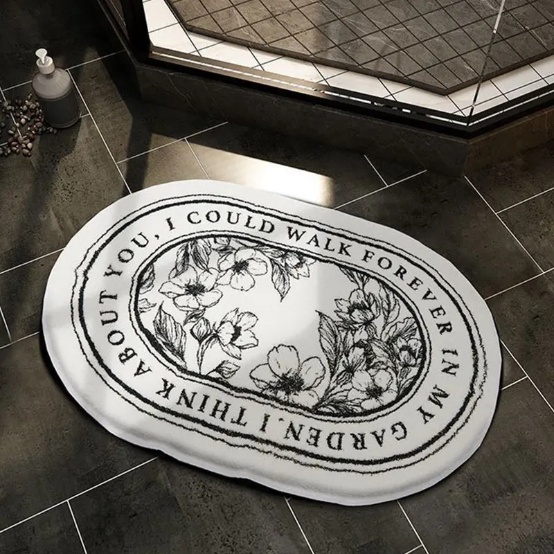 Non-Slip Bath Rug Absorbent Floor Mat Nordic Floral Carpet for Bathroom Bedroom Doormat Washable Kitchen Rugs Plush Foot Pad
Non-Slip Bath Rug Absorbent Floor Mat Nordic Floral Carpet for Bathroom Bedroom Doormat Washable Kitchen Rugs Plush Foot Pad