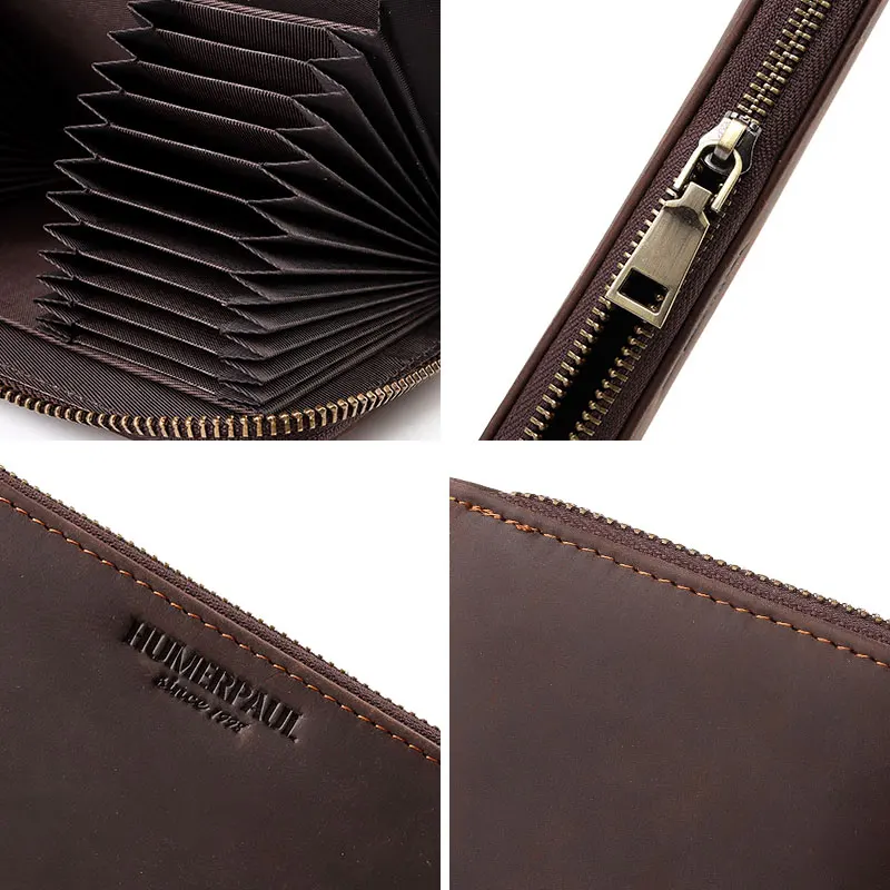 Большой Органайзер KAVIS для мужчин и женщин брендовый кошелек с RFID-защитой длинный