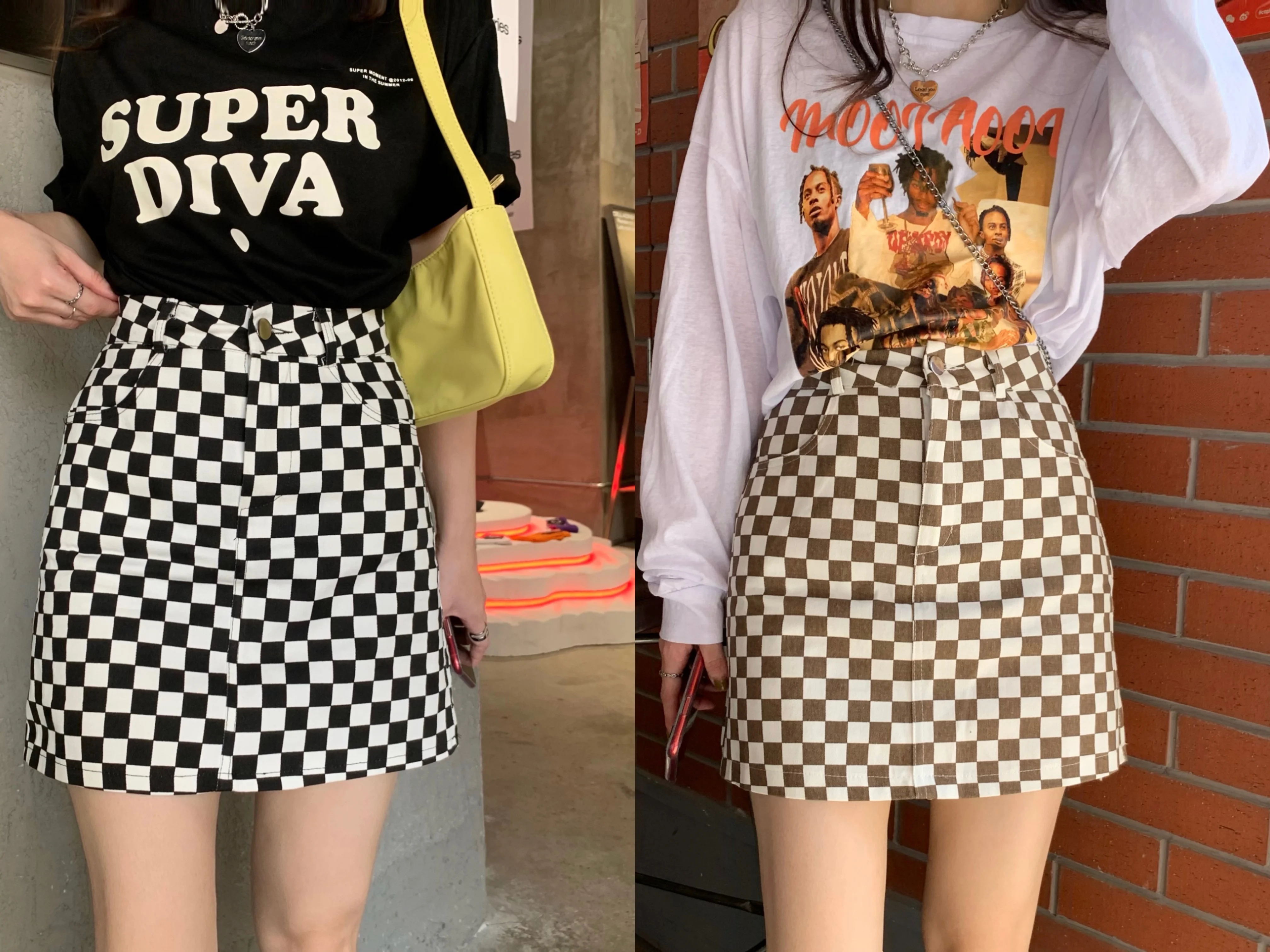 Plus Size Skirt Female Summer Korean Fashion Retro Checkerboard Plaid Short Skirt High Waist A-line All-match Bag Hip Skirts
Plus Size Skirt Female Summer Korean Fashion Retro Checkerboard Plaid Short Skirt High Waist A-line All-match Bag Hip Skirts