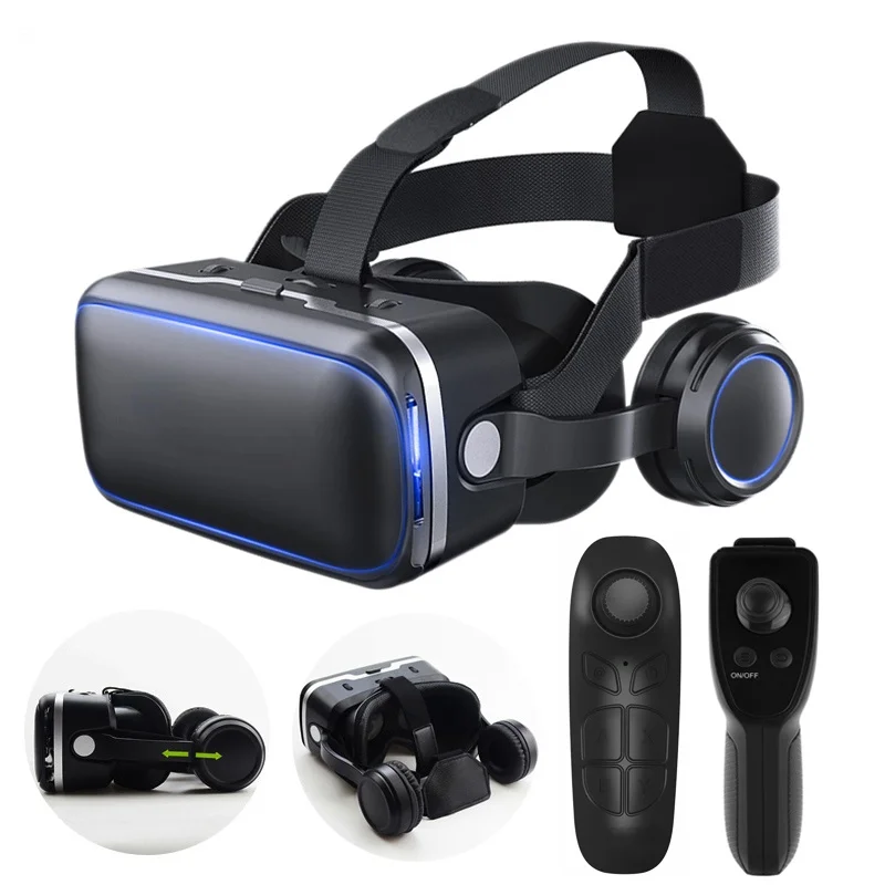 Virtual Reality Smartphone 3D Glasses VR Headset Stereo Helmet VR Headset with Remote Control for IOS Android
Virtual Reality Smartphone 3D Glasses VR Headset Stereo Helmet VR Headset with Remote Control for IOS Android