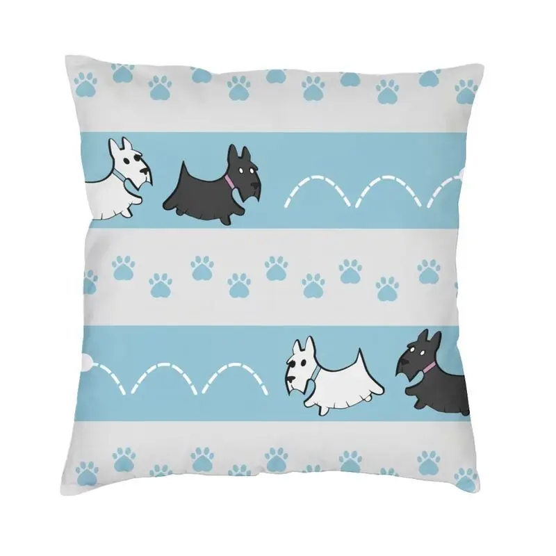 Cute Scotties Pattern Modern Throw Pillow Covers Living Room Decoration Scottish Terrier Dog Cushions for Sofa
Cute Scotties Pattern Modern Throw Pillow Covers Living Room Decoration Scottish Terrier Dog Cushions for Sofa