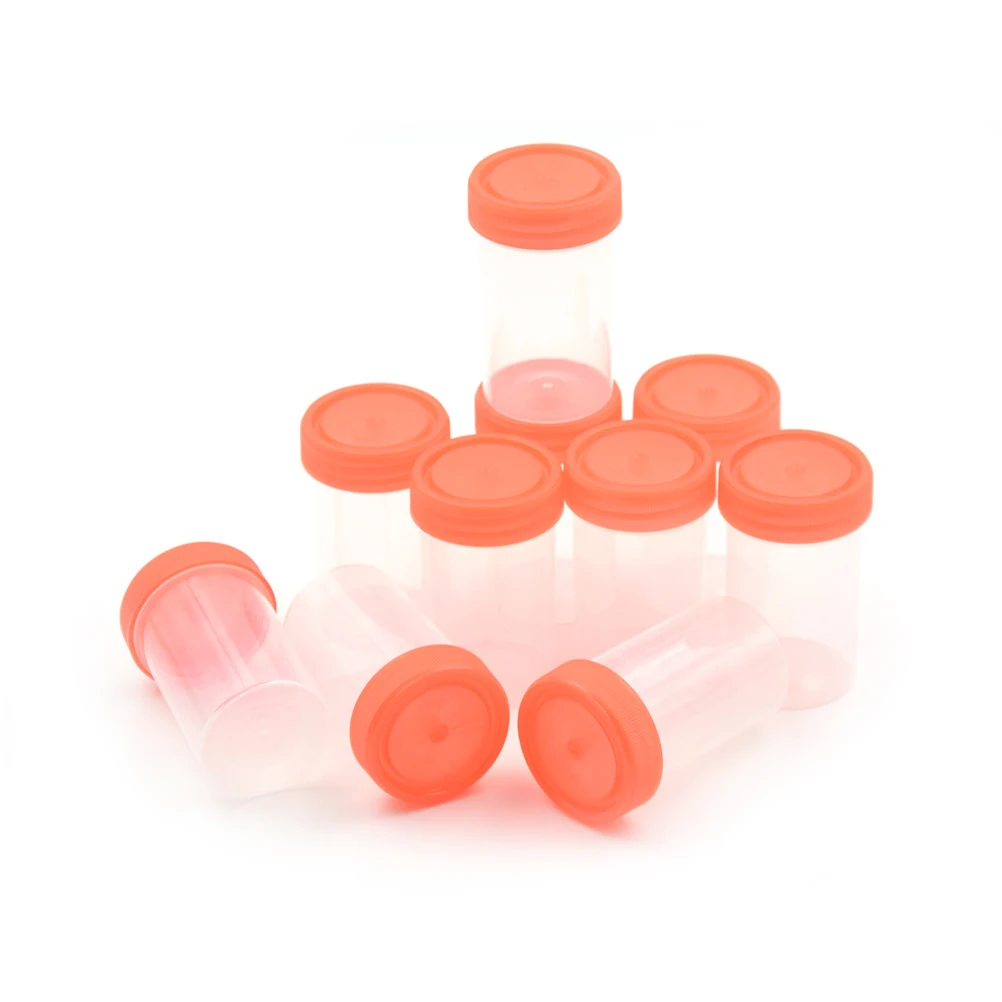 10pcs Urine Container Specimen Cup Sample Bottle 60ml Vol, Molded Graduation Ml And Oz PP EO Sterile Red Cap Pack
10pcs Urine Container Specimen Cup Sample Bottle 60ml Vol, Molded Graduation Ml And Oz PP EO Sterile Red Cap Pack
