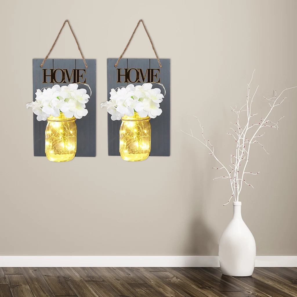 2pcs Rustic Wall Sconce Mason Jar String Light Porch Lamp Remote Control
2pcs Rustic Wall Sconce Mason Jar String Light Porch Lamp Remote Control