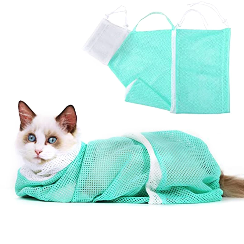 Сумка для груминга кошек, Сетчатая Сумка для купания кошек, сумка для мытья кошек, удерживающий инструмент
Сумка для груминга кошек, Сетчатая Сумка для купания кошек, сумка для мытья кошек, удерживающий инструмент