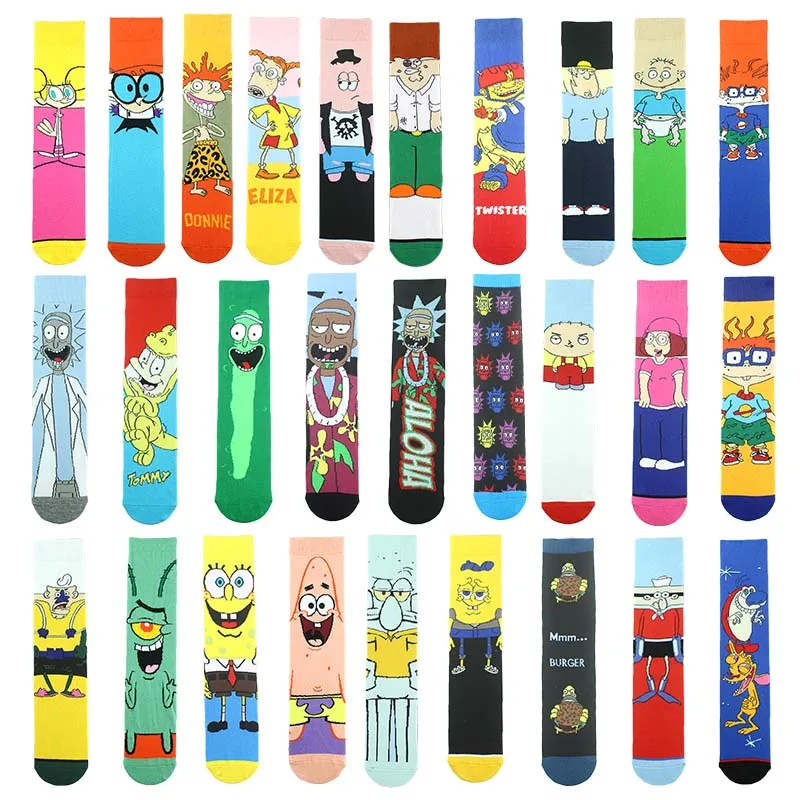 Men Women Cotton Funny Socks Colorful Cartoon Character Happy Pattern Creative Calcetines Hombre Divertido Skarpetki Sokken
Men Women Cotton Funny Socks Colorful Cartoon Character Happy Pattern Creative Calcetines Hombre Divertido Skarpetki Sokken