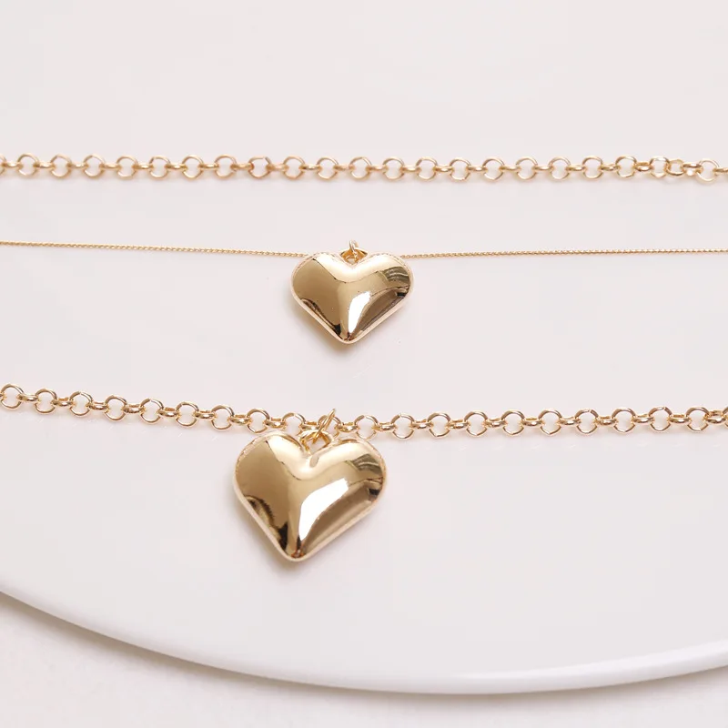 Hot Sale Ladies Necklace Golden Peach Heart Necklace Fashion Romantic Love Multilayer Necklace Clavicle Chain Jewelry Gift
Hot Sale Ladies Necklace Golden Peach Heart Necklace Fashion Romantic Love Multilayer Necklace Clavicle Chain Jewelry Gift