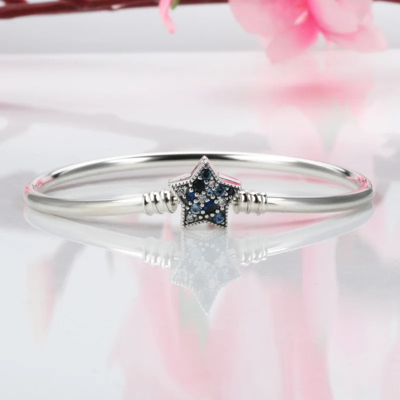 Bewill Real 925 Sterling Silver Creative Bright Star Pentagram Button Bracelet Fit European Charm Bracelets Women Jewelry
Bewill Real 925 Sterling Silver Creative Bright Star Pentagram Button Bracelet Fit European Charm Bracelets Women Jewelry