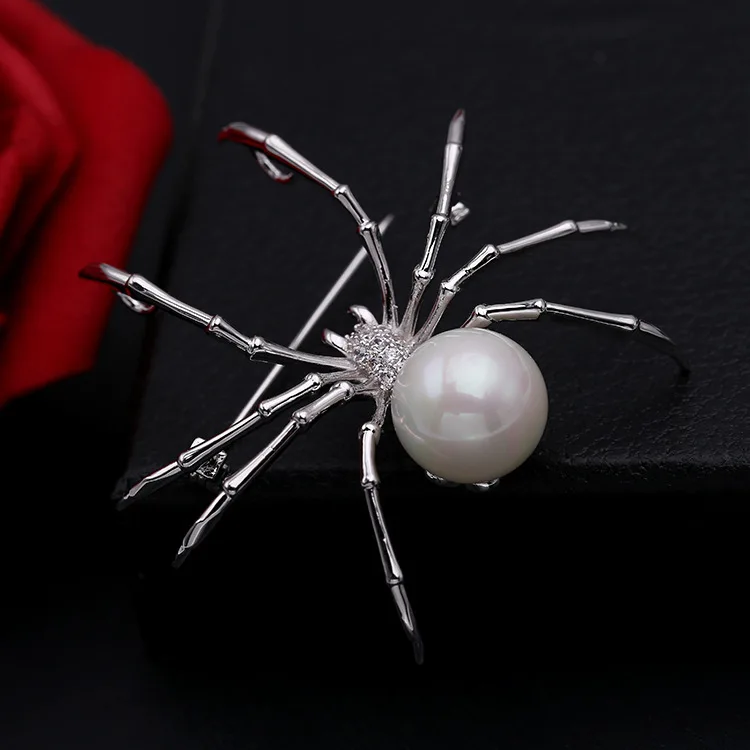 High-grade Pearl Black Spider Animal Brooches Jewelry Luxury for Women Fashion Cool Zircon Female Corsage Christmas Accessories
High-grade Pearl Black Spider Animal Brooches Jewelry Luxury for Women Fashion Cool Zircon Female Corsage Christmas Accessories