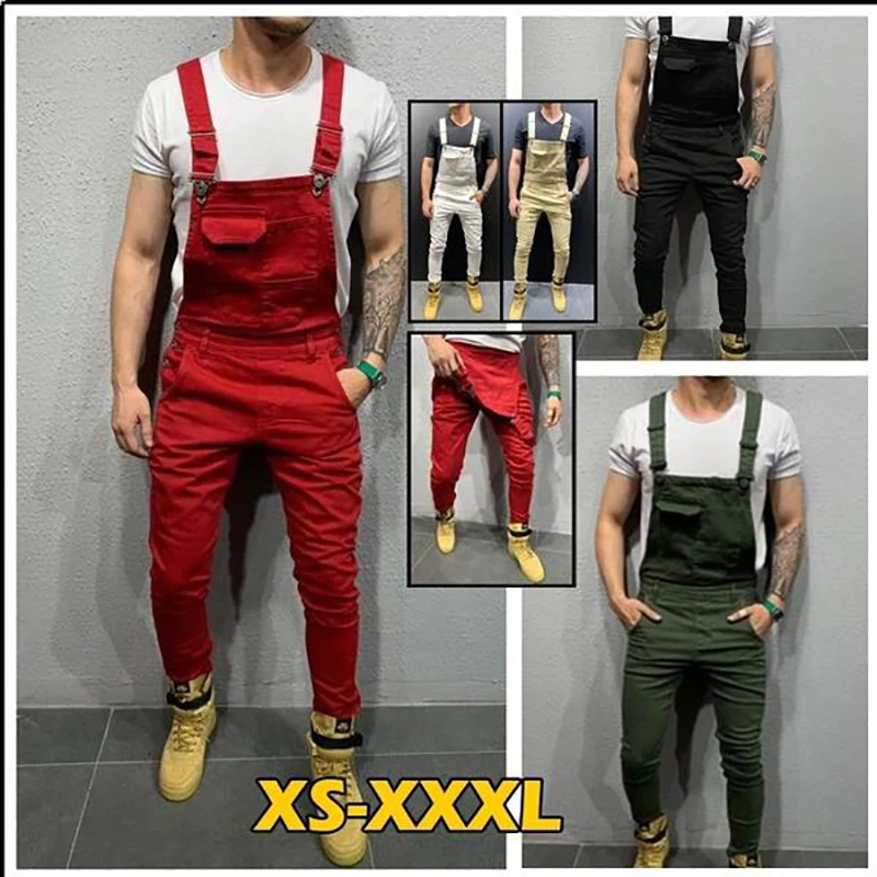 CHANWELL Fashion Men's Jeans Jumpsuits Hip Hop Streetwear Distressed Denim Bib Overalls For Man Suspender Pants Male Clothes
CHANWELL Fashion Men's Jeans Jumpsuits Hip Hop Streetwear Distressed Denim Bib Overalls For Man Suspender Pants Male Clothes