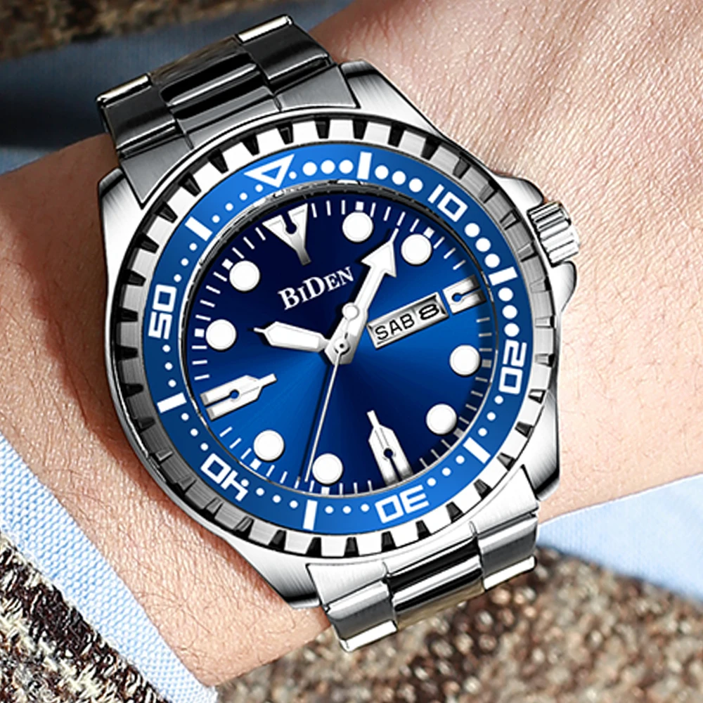 Мужские часы с автоматической датой, Роскошные Кварцевые часы с металлическим ремешком, деловые полностью водонепроницаемые часы из нержа...
Мужские часы с автоматической датой, Роскошные Кварцевые часы с металлическим ремешком, деловые полностью водонепроницаемые часы из нержа...