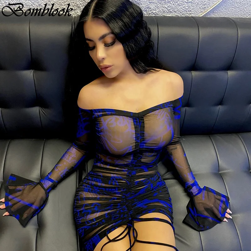 Bomblook Sexy Club Bodycon Dresses For Womens 2021 Summer Clothing Off-shoulder Drawstring Mesh See Through Dress Female Outfits
Bomblook Sexy Club Bodycon Dresses For Womens 2021 Summer Clothing Off-shoulder Drawstring Mesh See Through Dress Female Outfits