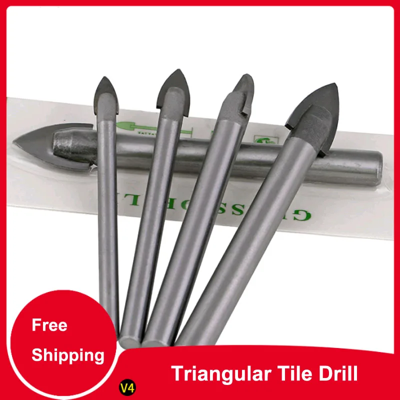 Triangular Tile Drill Triangular Alloy Tile Ceramic Glass Drill Hole Bit Drilling Triangle Bit 3-4-6-8-10-12-16mm
Triangular Tile Drill Triangular Alloy Tile Ceramic Glass Drill Hole Bit Drilling Triangle Bit 3-4-6-8-10-12-16mm