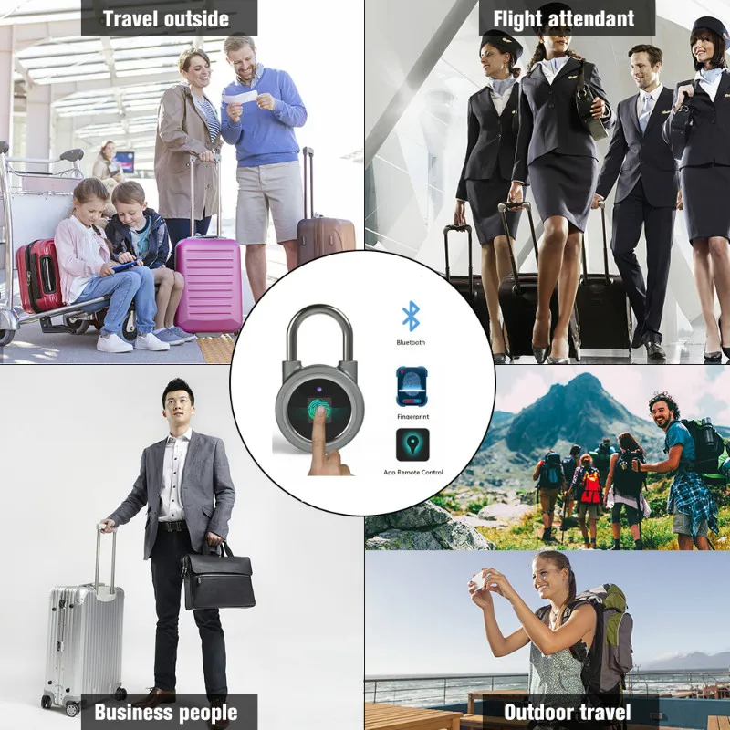 Cardoria Fingerprint Lock Padlock Cabinet Bluetooth Security Electronic Fingerprint Padlock Keyless Outdoor Remote Luggage Lock
Cardoria Fingerprint Lock Padlock Cabinet Bluetooth Security Electronic Fingerprint Padlock Keyless Outdoor Remote Luggage Lock