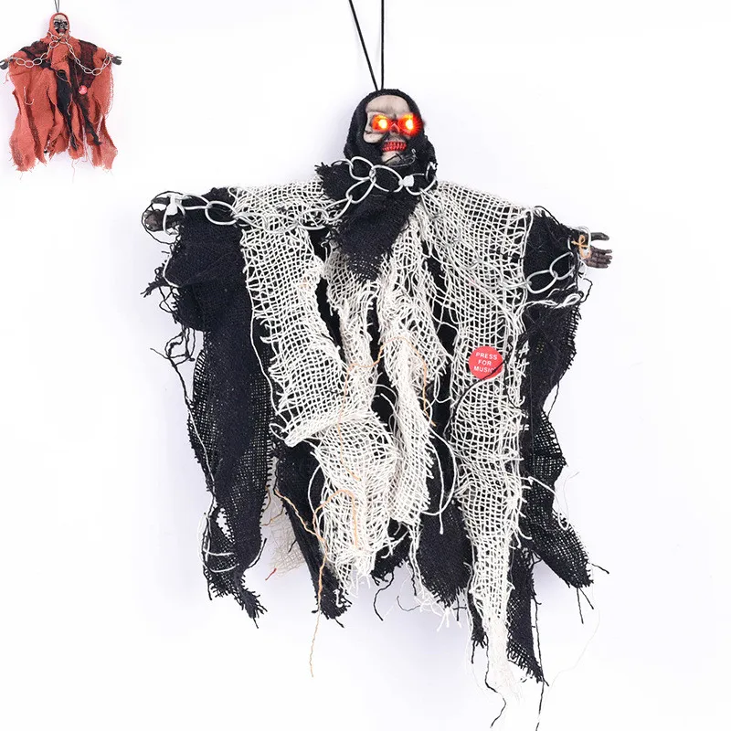 Хэллоуин Декорации реквизит теракт светящиеся, голосовой цепи Imp камера ужасов дом с привидениями украшение бар трюк игрушки YK94
Хэллоуин Декорации реквизит теракт светящиеся, голосовой цепи Imp камера ужасов дом с привидениями украшение бар трюк игрушки YK94