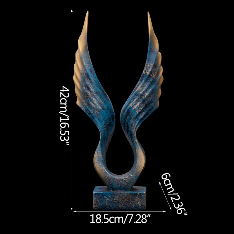 Abstract Eagle Wings Sculpture Living Room Office Display Decoration Ornaments Home Decoration Fengshui Artware Colorful Wings
Abstract Eagle Wings Sculpture Living Room Office Display Decoration Ornaments Home Decoration Fengshui Artware Colorful Wings