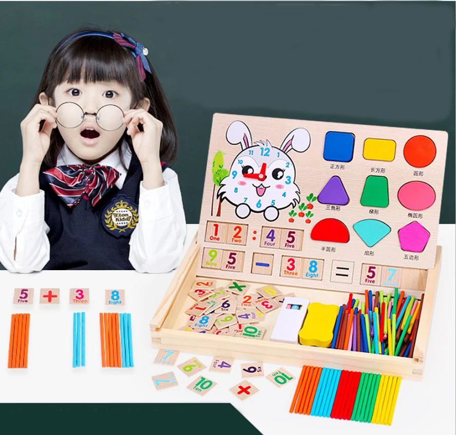 Wooden Math Teaching Color shape learning box Block Montessori Wooden Math Toys Counting Game Funny Gifts Kids
Wooden Math Teaching Color shape learning box Block Montessori Wooden Math Toys Counting Game Funny Gifts Kids