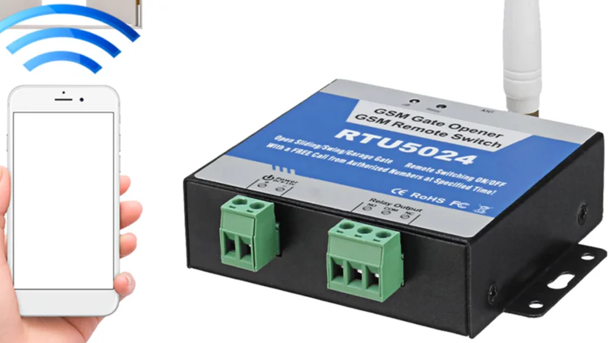 RTU5024 GSM Gate Opener Relay Switch Wireless Remote Control Door Access Door Opener Free Call 850/900/1800/1900MHz
RTU5024 GSM Gate Opener Relay Switch Wireless Remote Control Door Access Door Opener Free Call 850/900/1800/1900MHz