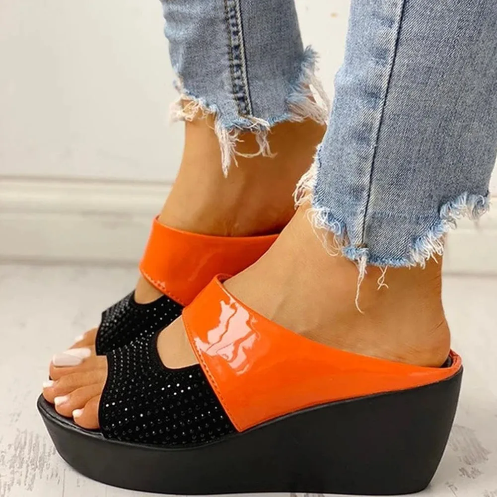 Sorphio Ins 2021 Hot Sale Female Comfy Women Shoes Outdoor Mixed Colo Platform Slippers Women Open Toe Wedges Slippers 
Sorphio Ins 2021 Hot Sale Female Comfy Women Shoes Outdoor Mixed Colo Platform Slippers Women Open Toe Wedges Slippers
