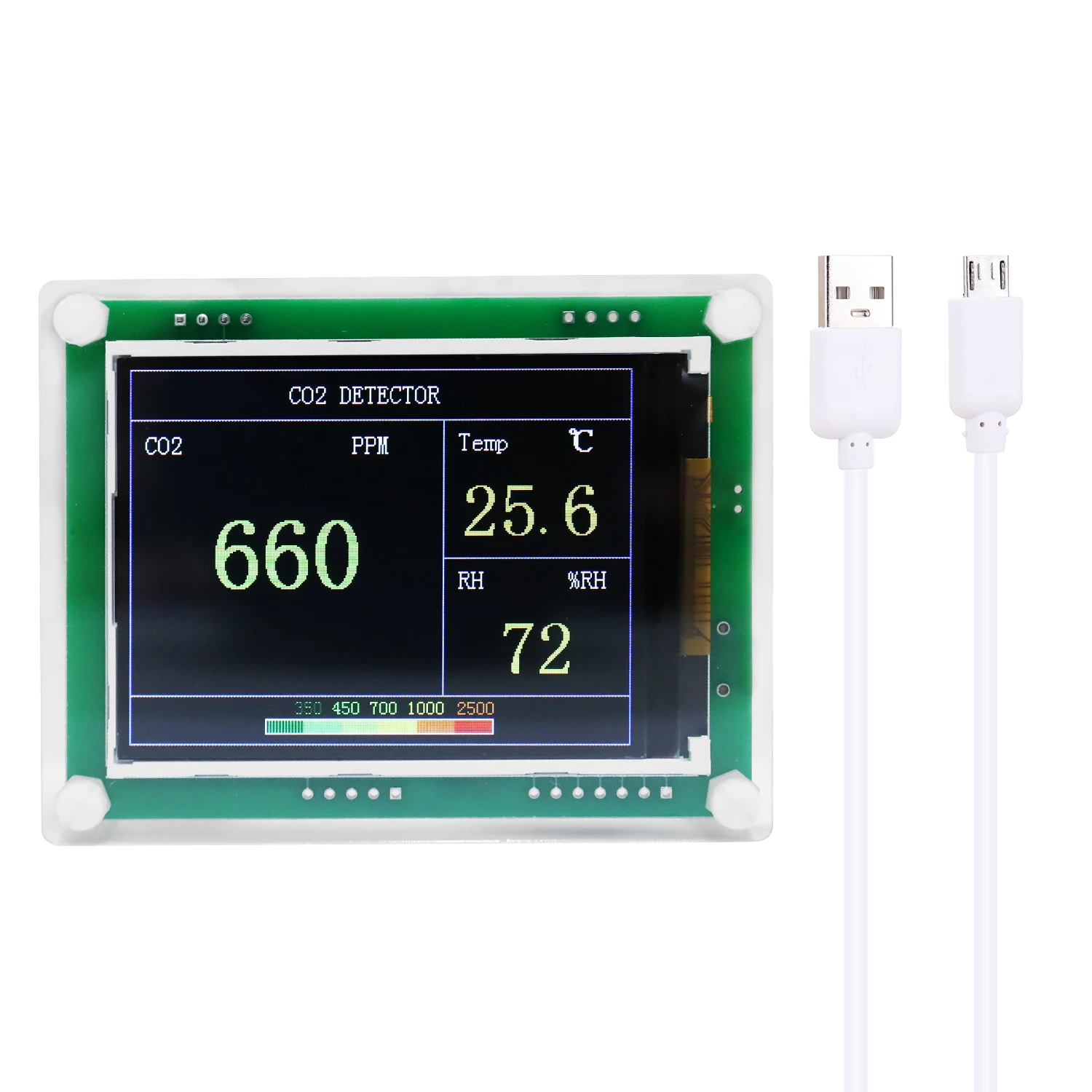 Home-use High Accuracy LED Digital Display USB Mini Portable CO2 Detector Multifunctional Laser Air Tester Gas Detector
Home-use High Accuracy LED Digital Display USB Mini Portable CO2 Detector Multifunctional Laser Air Tester Gas Detector