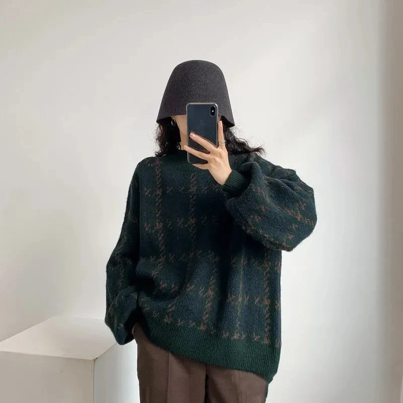 Zaily Women 2021winter Knitted Sweaters Geometry Pullovers Ladies Winter Casual Knitwear Loose Sweater Streetwear
Zaily Women 2021winter Knitted Sweaters Geometry Pullovers Ladies Winter Casual Knitwear Loose Sweater Streetwear