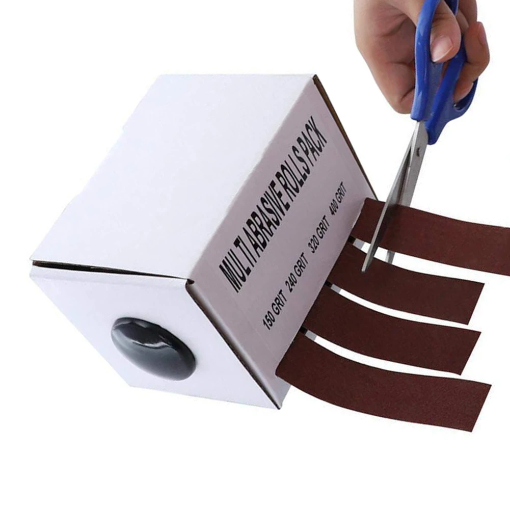 4 Rolls Sanding Belt Drawable Emery Cloth Sandpaper Dry Abrasive Belt with Box Grinding Roll Belts for Wood Turners, Automotive
4 Rolls Sanding Belt Drawable Emery Cloth Sandpaper Dry Abrasive Belt with Box Grinding Roll Belts for Wood Turners, Automotive