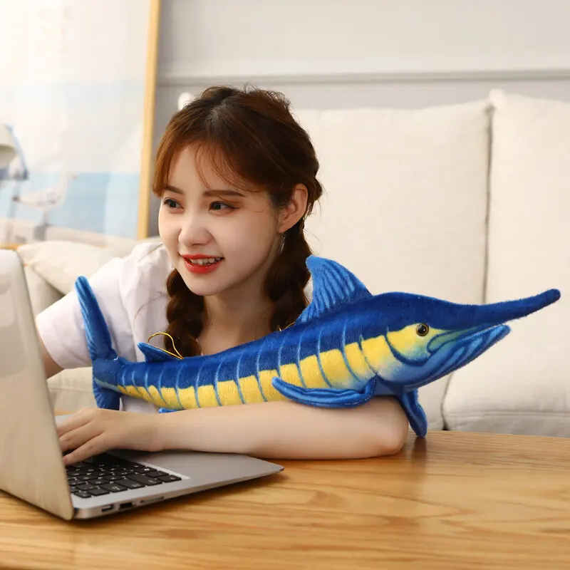 Creative Shark Toy Plush Doll Simulation Aquarium Blue Marlin Doll Boy Gift Toy Ragdoll Sleeping Child Pillow
Creative Shark Toy Plush Doll Simulation Aquarium Blue Marlin Doll Boy Gift Toy Ragdoll Sleeping Child Pillow