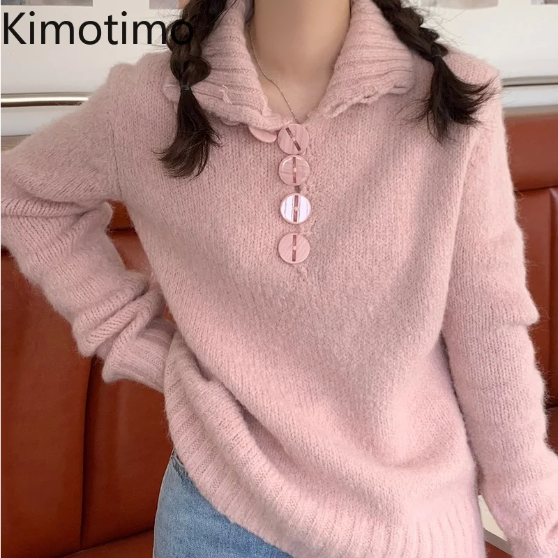 Свитер Kimotimo женский в Корейском стиле, шикарный однотонный полуоткрытый пуловер с воротником-хомутом на пуговицах, теплый простой свитер с ...
Свитер Kimotimo женский в Корейском стиле, шикарный однотонный полуоткрытый пуловер с воротником-хомутом на пуговицах, теплый простой свитер с ...