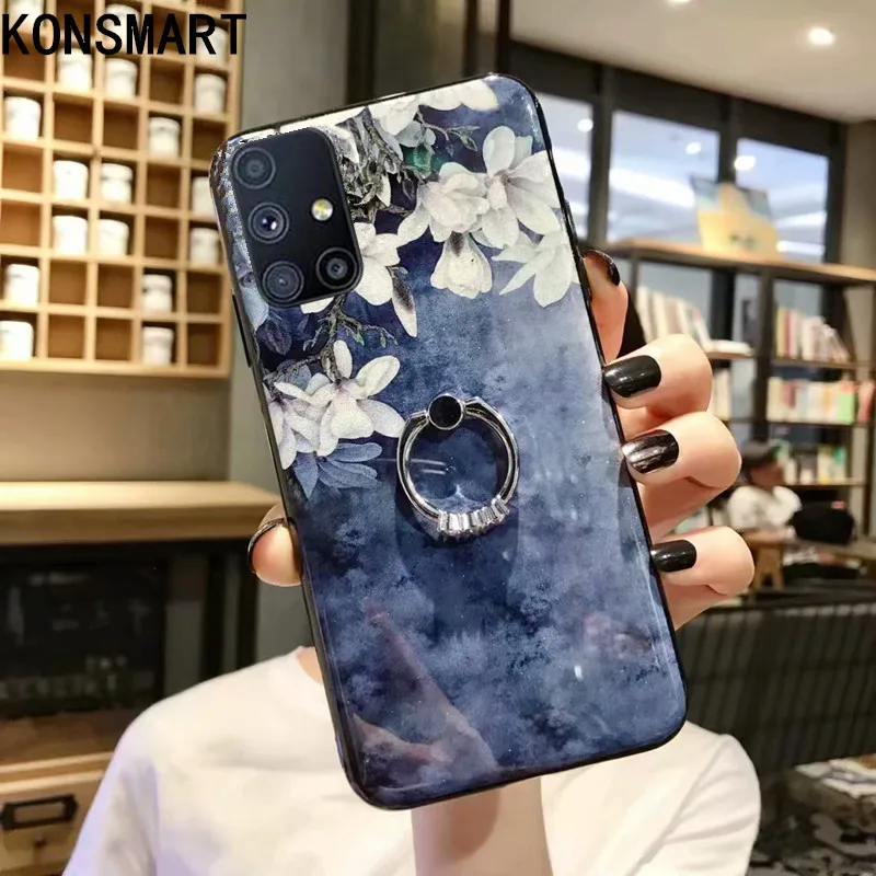 KONSMART For Samsung M51 Case Luxury Glitter Flowers Phone Cases For Samsung Galaxy M51 2020 Silicone Soft Back Cover With Ring
KONSMART For Samsung M51 Case Luxury Glitter Flowers Phone Cases For Samsung Galaxy M51 2020 Silicone Soft Back Cover With Ring