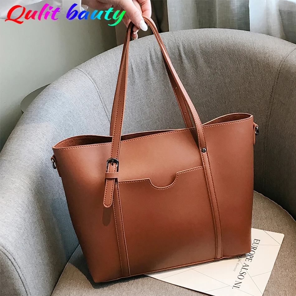 Сумка-тоут женская из мягкой кожи, саквояж большой вместимости, однотонный портфель на плечо, Роскошный дизайнерский саквояж
Сумка-тоут женская из мягкой кожи, саквояж большой вместимости, однотонный портфель на плечо, Роскошный дизайнерский саквояж