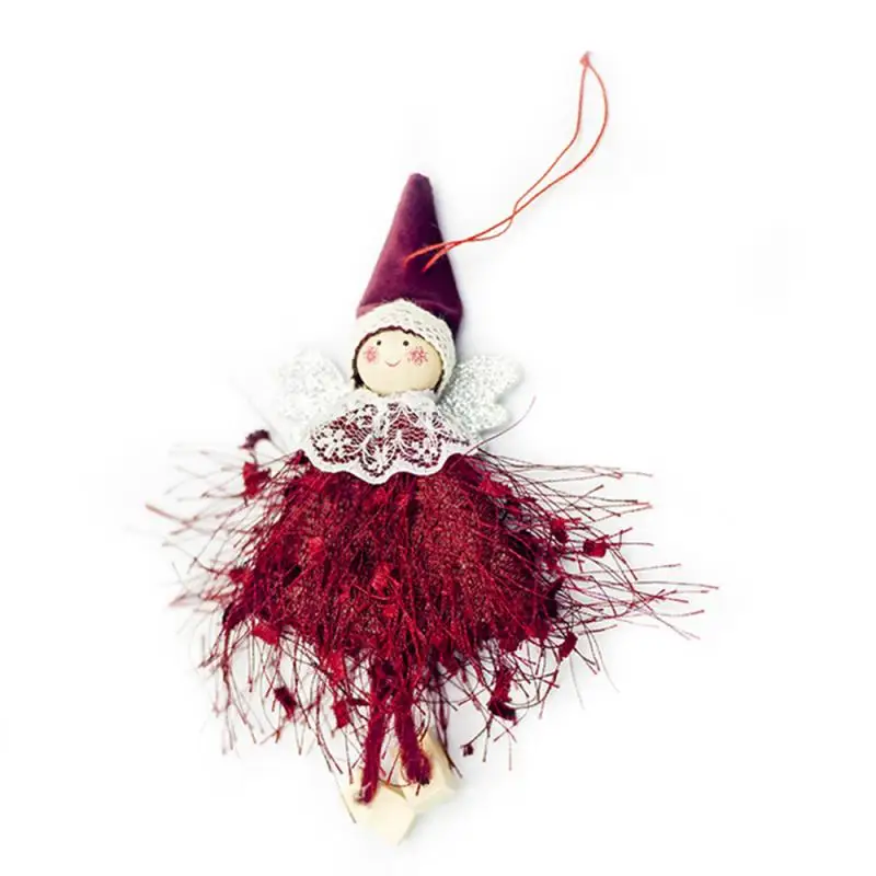 Плюшевая игрушка Рождественская Кукла-ангел на рождественскую елку подвесная