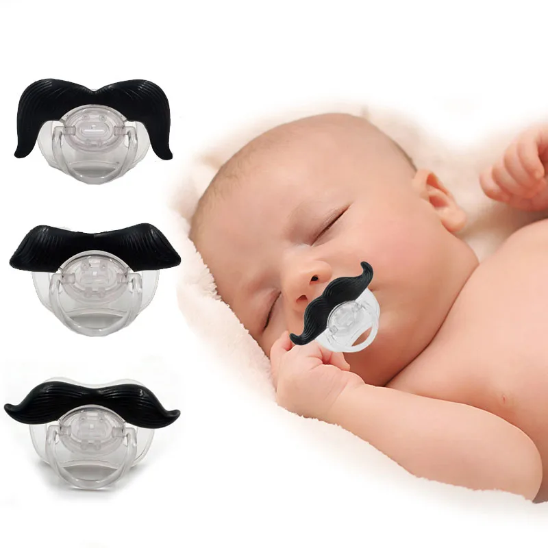 

Top Silicone Funny Nipple Dummy Baby Pacifiers Soother Joke Prank Toddler Pacy Orthodontic Nipples Teether Beard Kiss Pacifier