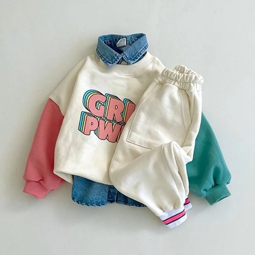 2021 New Autumn Baby Sweatshirt Set Fashion Letter Print Tops + Pants Suit Newborn Tracksuit Girls Clothes Sets(Sold Separately)
2021 New Autumn Baby Sweatshirt Set Fashion Letter Print Tops + Pants Suit Newborn Tracksuit Girls Clothes Sets(Sold Separately)